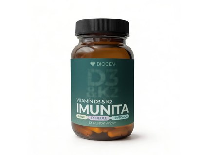 Biocen vitamin d3 a k2 mk7 2000 iu 50 mcg 60 veganskych kapsul