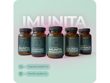 Vitaminovy Balicek Biocen Imunita Lipozomalne C Magnezium bisglycinat D3 Zinok Omega3
