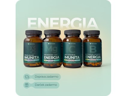 Vitaminovy Balicek Biocen Energia Lipozomalne C Magnezium malat D3 B Complex